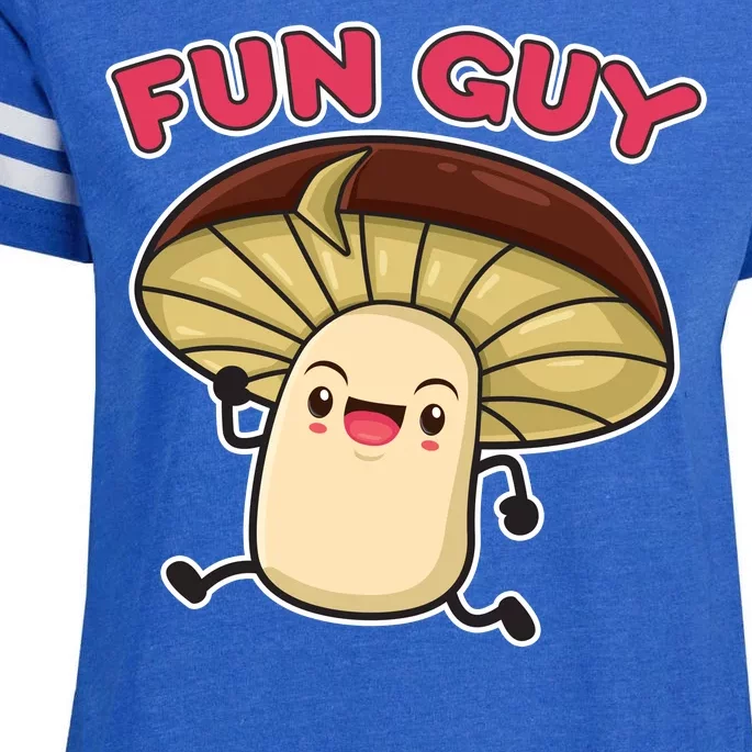 Fun Guy Fungi Mushroom Enza Ladies Jersey Football T-Shirt