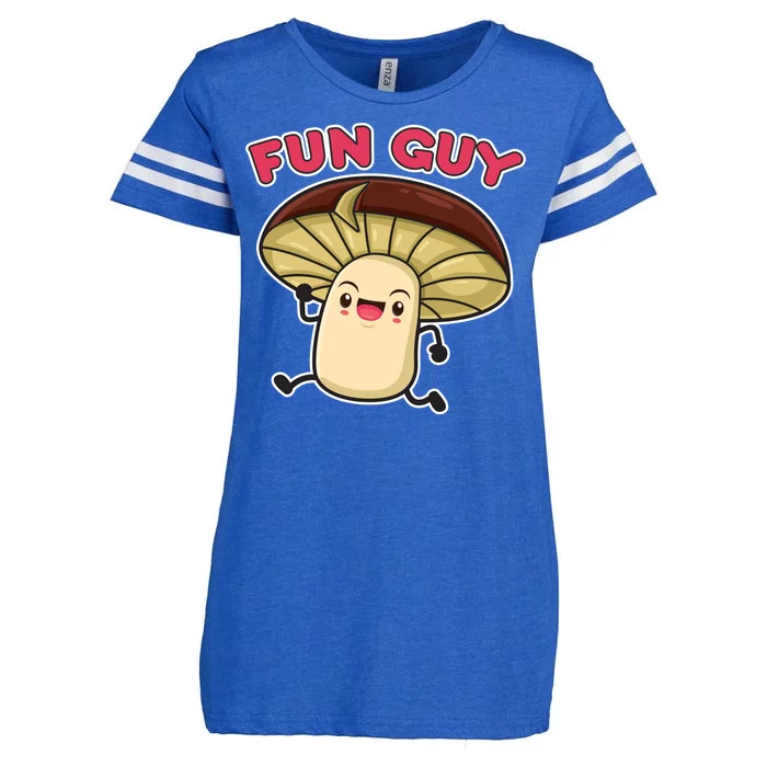 Fun Guy Fungi Mushroom Enza Ladies Jersey Football T-Shirt