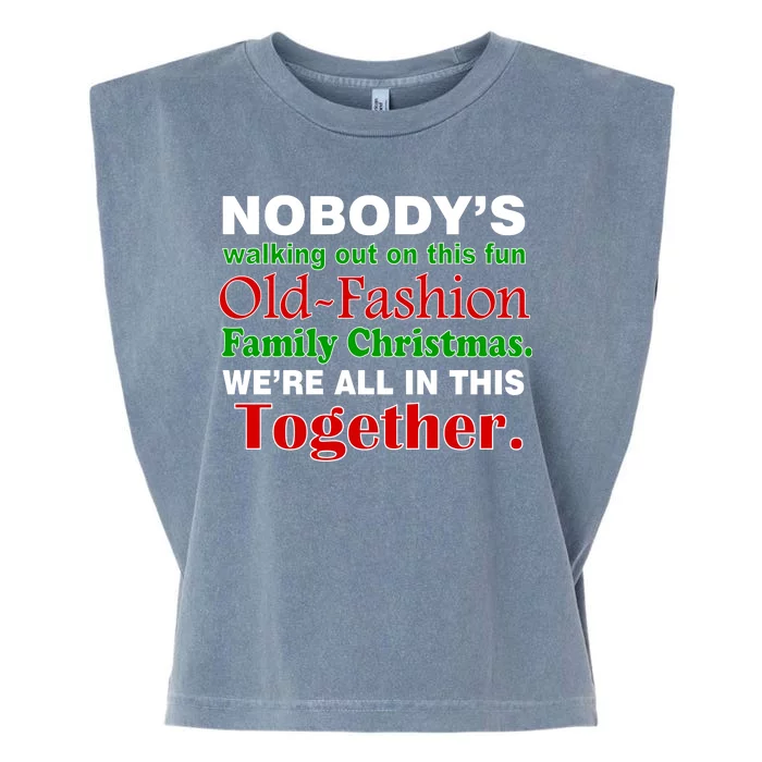 Fun Old Fashion Family Christmas Garment-Dyed Women's Muscle Tee