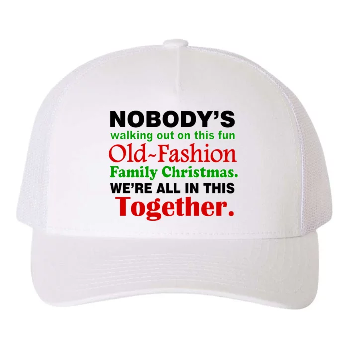 Fun Old Fashion Family Christmas Yupoong Adult 5-Panel Trucker Hat