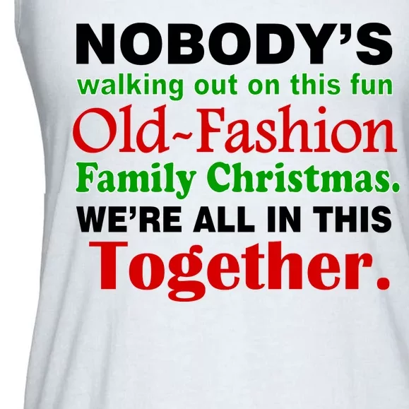 Fun Old Fashion Family Christmas Ladies Essential Flowy Tank