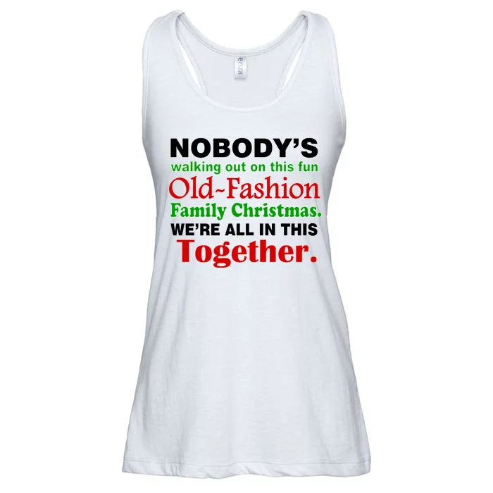 Fun Old Fashion Family Christmas Ladies Essential Flowy Tank