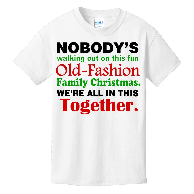 Fun Old Fashion Family Christmas Kids T-Shirt