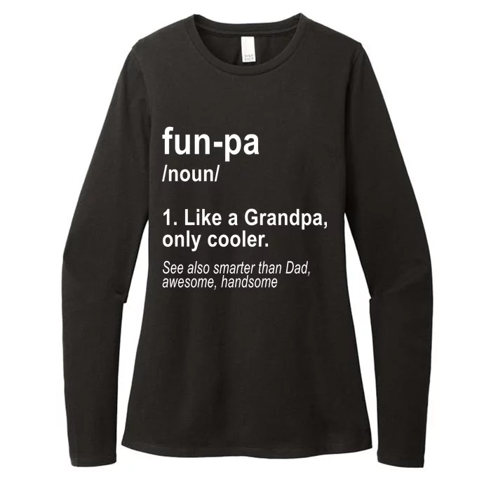 Fun-pa Fun Papa Womens CVC Long Sleeve Shirt