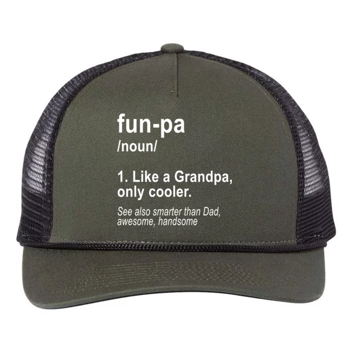 Fun-pa Fun Papa Retro Rope Trucker Hat Cap