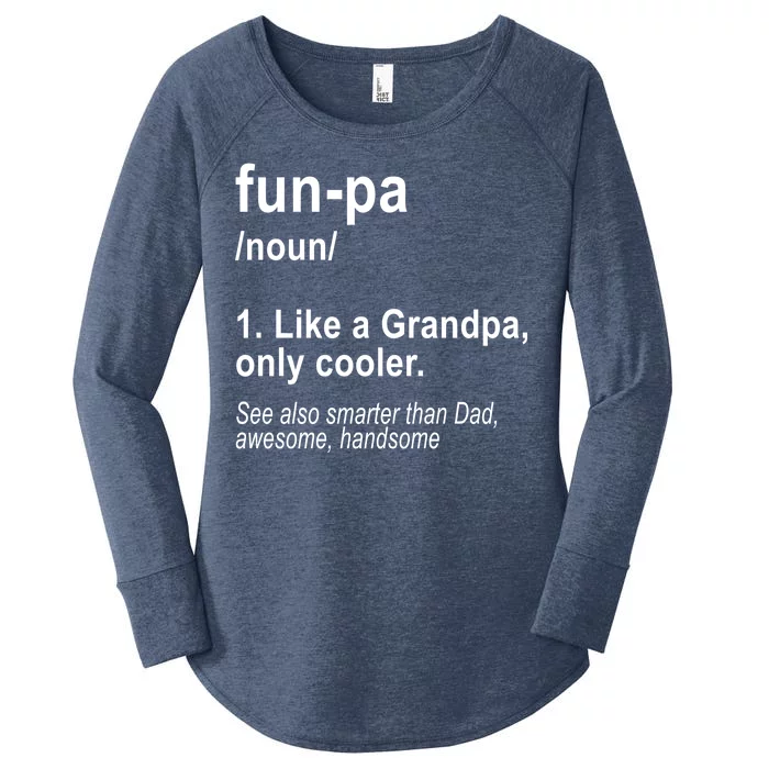 Fun-pa Fun Papa Women's Perfect Tri Tunic Long Sleeve Shirt