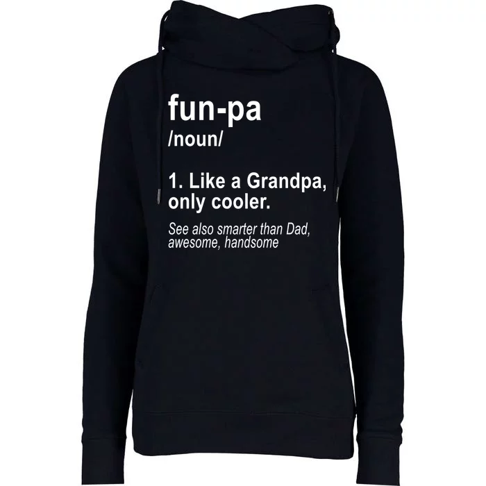 Fun-pa Fun Papa Womens Funnel Neck Pullover Hood