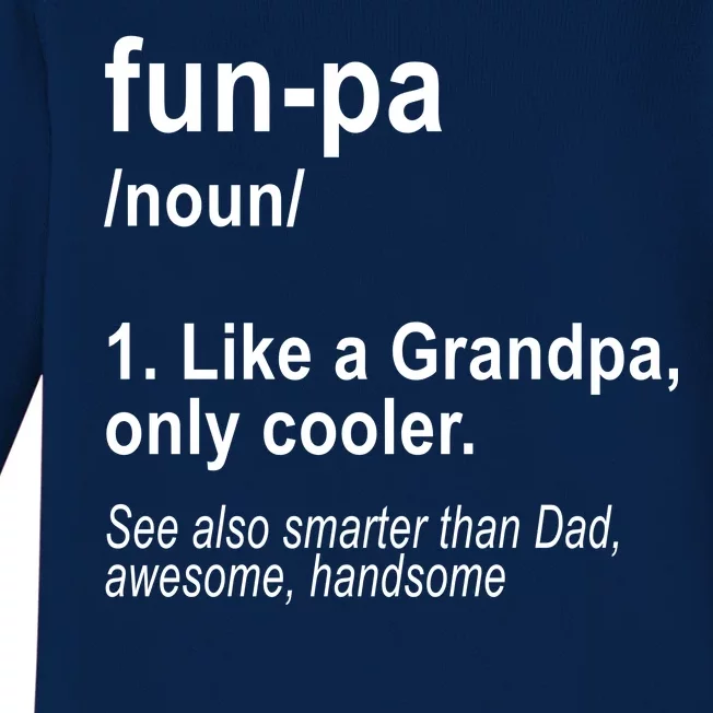 Fun-pa Fun Papa Baby Long Sleeve Bodysuit