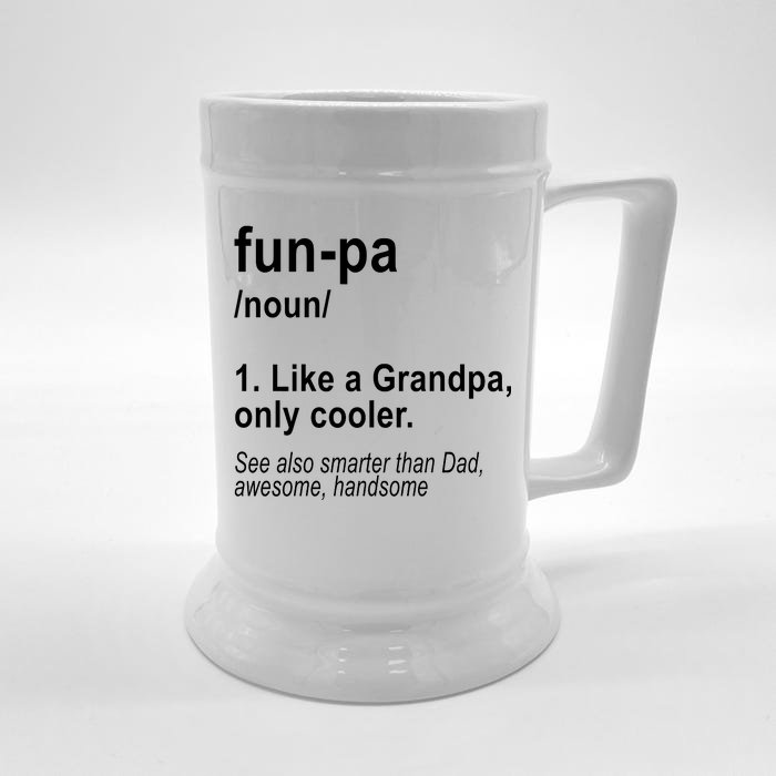 Fun-pa Fun Papa Front & Back Beer Stein