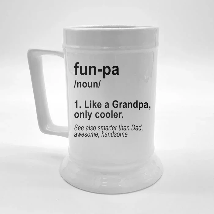 Fun-pa Fun Papa Front & Back Beer Stein