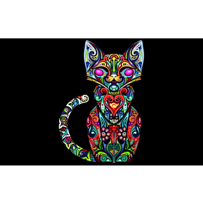 Fun Trippy Cat Bumper Sticker