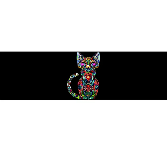 Fun Trippy Cat Bumper Sticker