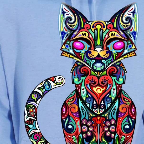 Fun Trippy Cat Unisex Surf Hoodie