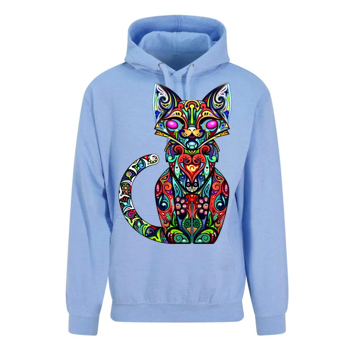 Fun Trippy Cat Unisex Surf Hoodie