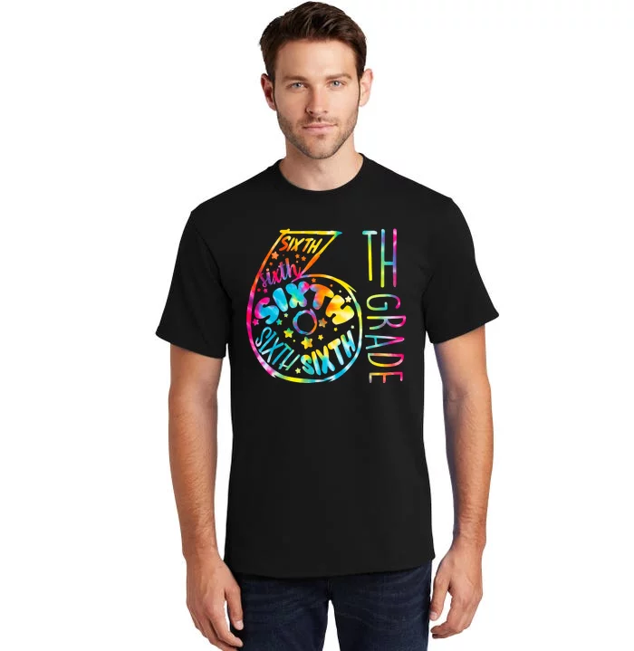 Fun Tye Dyed Sixth 6th Grade Tall T-Shirt