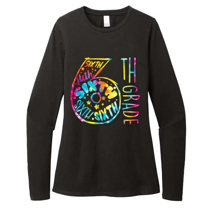 Fun Tye Dyed Sixth 6th Grade Womens CVC Long Sleeve Shirt