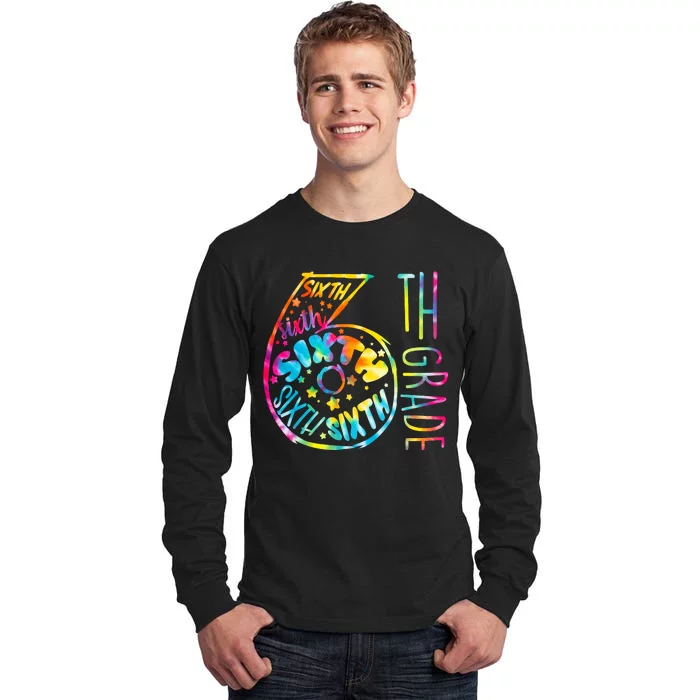 Fun Tye Dyed Sixth 6th Grade Tall Long Sleeve T-Shirt