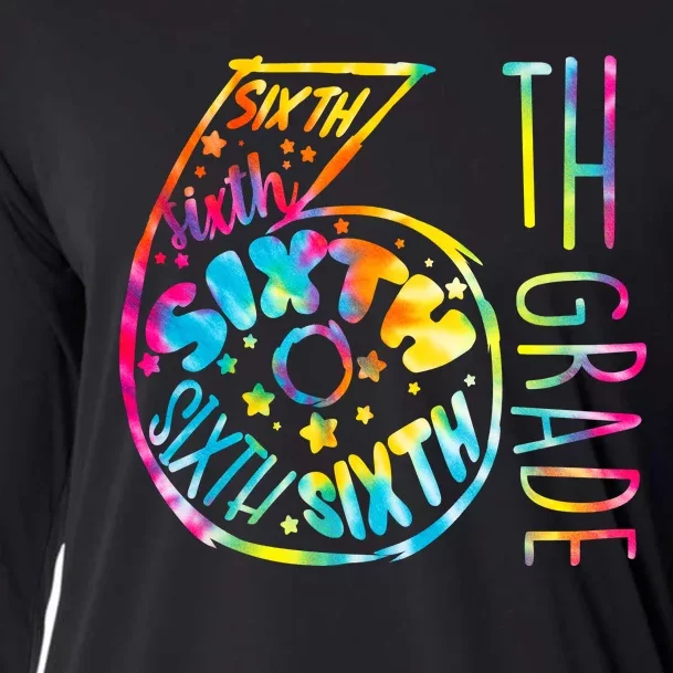 Fun Tye Dyed Sixth 6th Grade Cooling Performance Long Sleeve Crew