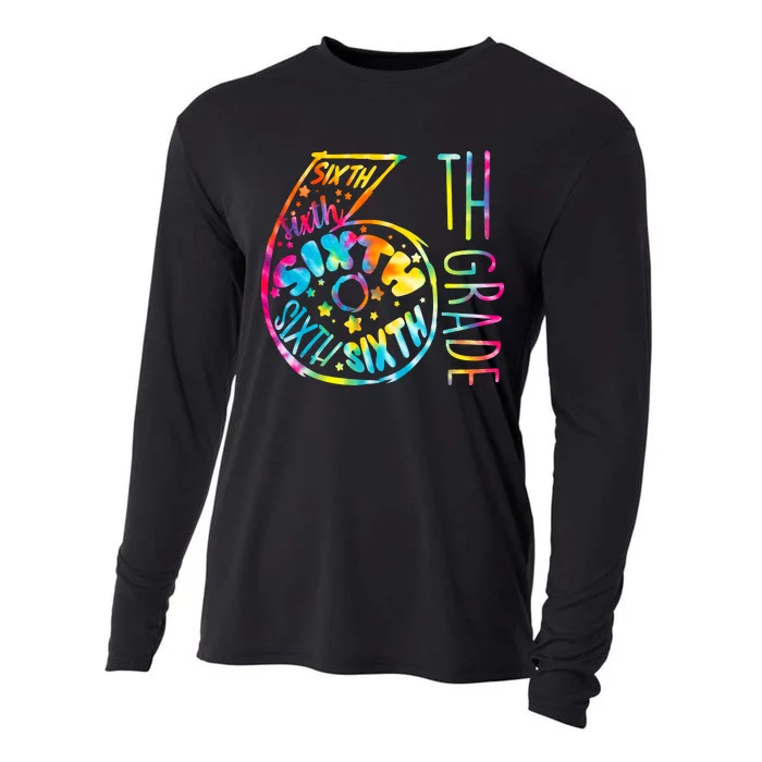 Fun Tye Dyed Sixth 6th Grade Cooling Performance Long Sleeve Crew