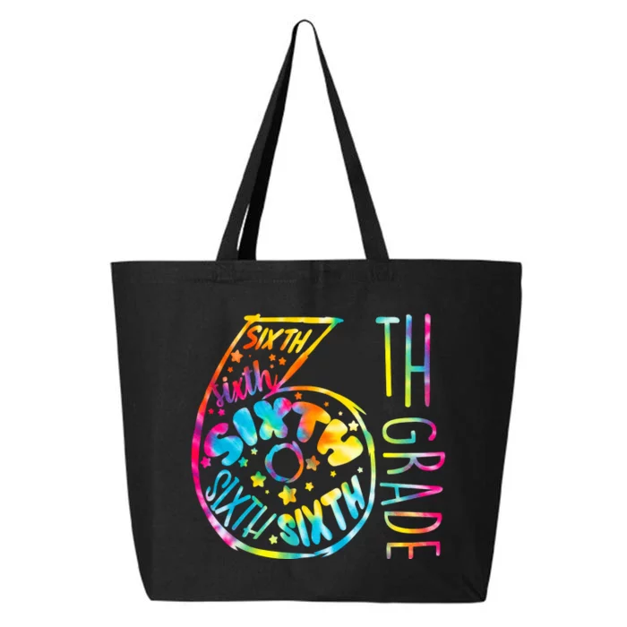 Fun Tye Dyed Sixth 6th Grade 25L Jumbo Tote