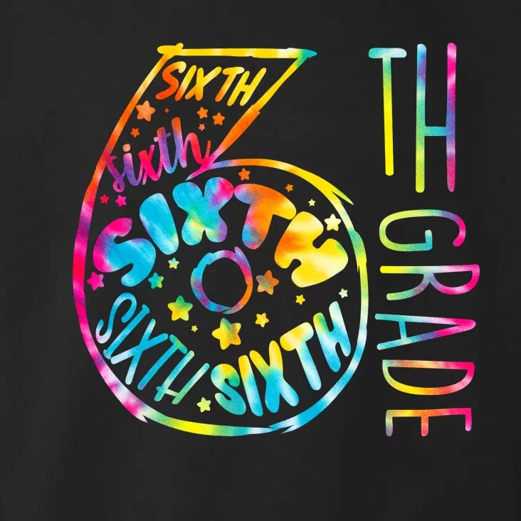 Fun Tye Dyed Sixth 6th Grade Toddler Hoodie