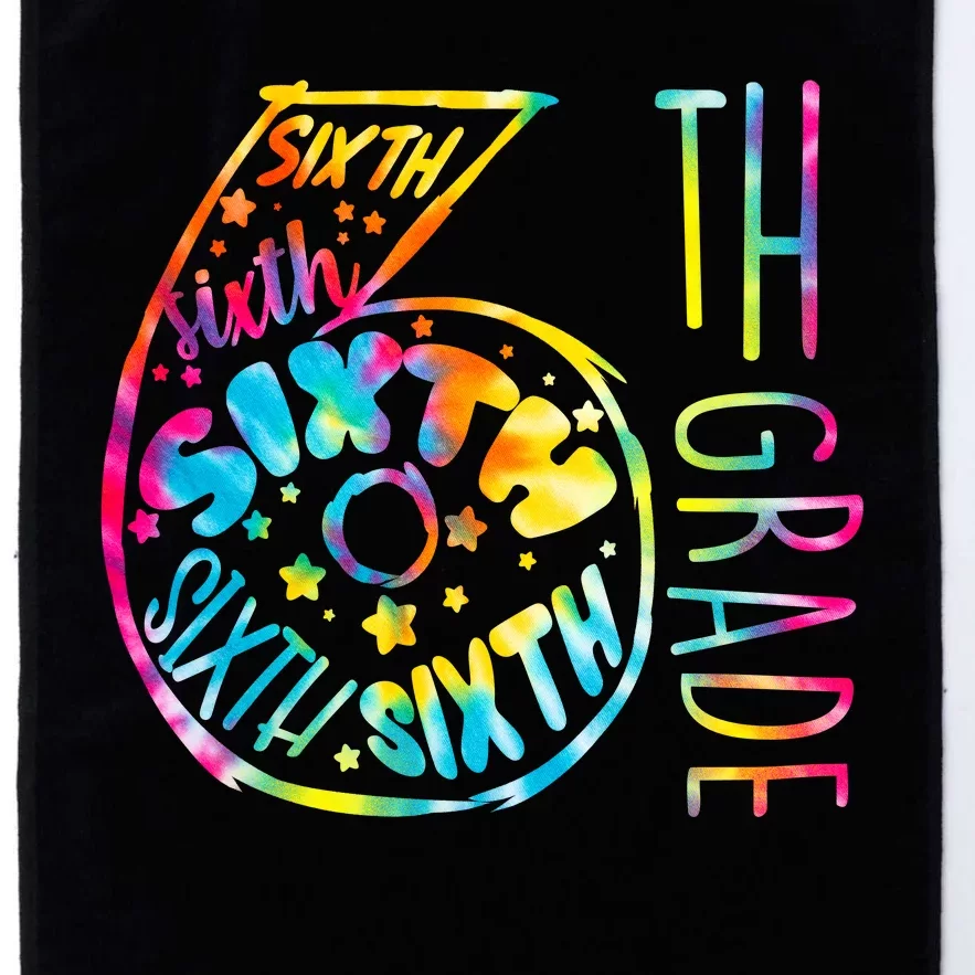 Fun Tye Dyed Sixth 6th Grade Platinum Collection Golf Towel