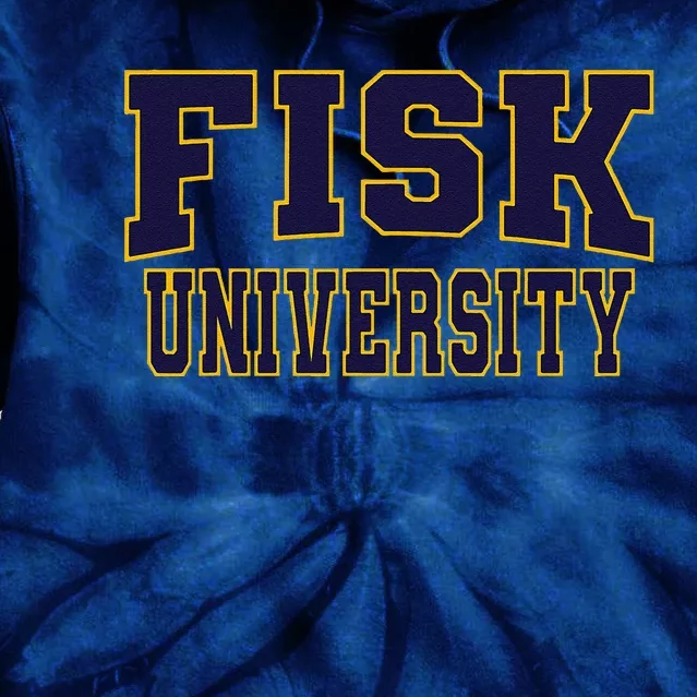 Fisk University Nvy01 Tie Dye Hoodie