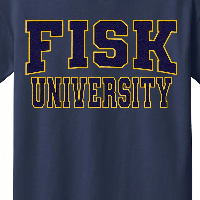 Fisk University Nvy01 Kids T-Shirt