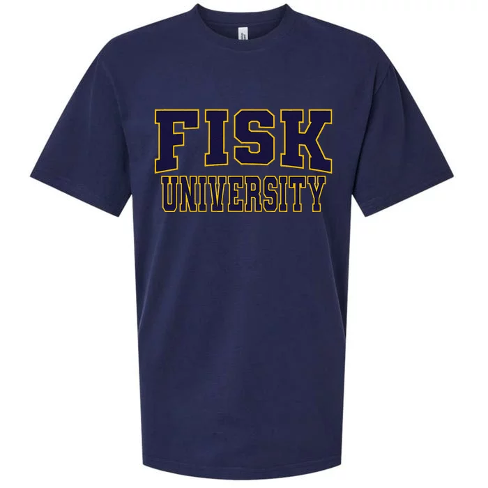 Fisk University Nvy01 Sueded Cloud Jersey T-Shirt