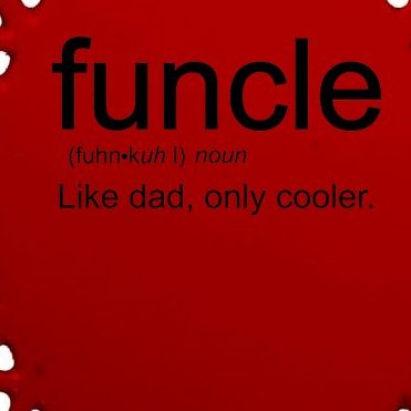 Funcle Definition Uncle Like Dad Only Cooler Oval Ornament