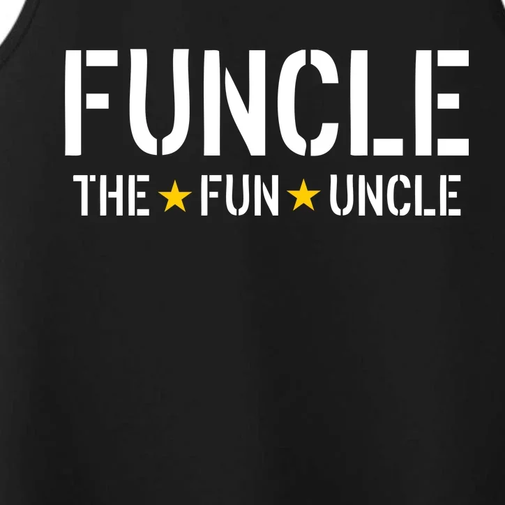 Funcle The Fun Uncle Army Stars Performance Tank