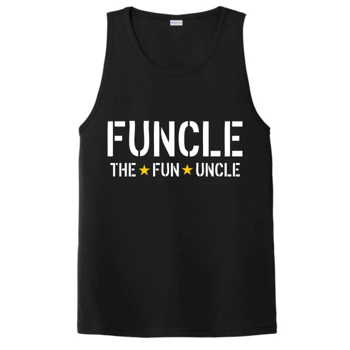 Funcle The Fun Uncle Army Stars Performance Tank