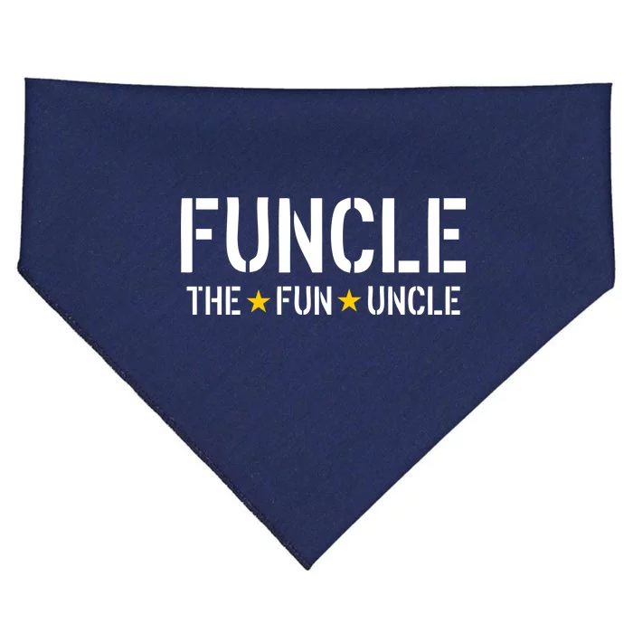 Funcle The Fun Uncle Army Stars USA-Made Doggie Bandana