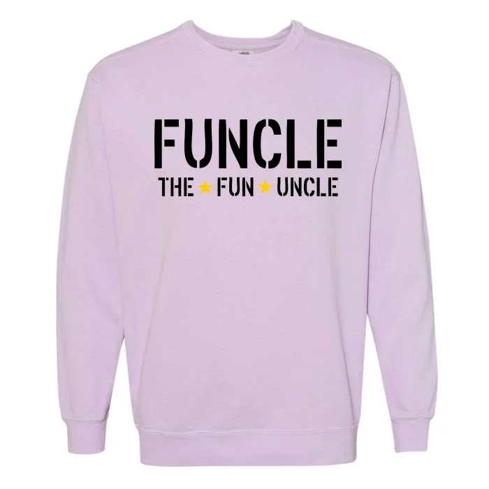 Funcle The Fun Uncle Army Stars Garment-Dyed Sweatshirt