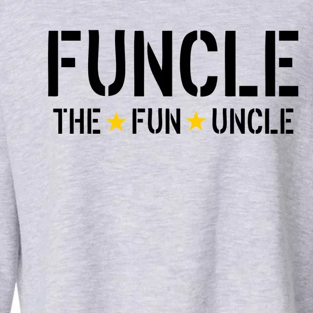 Funcle The Fun Uncle Army Stars Cropped Pullover Crew