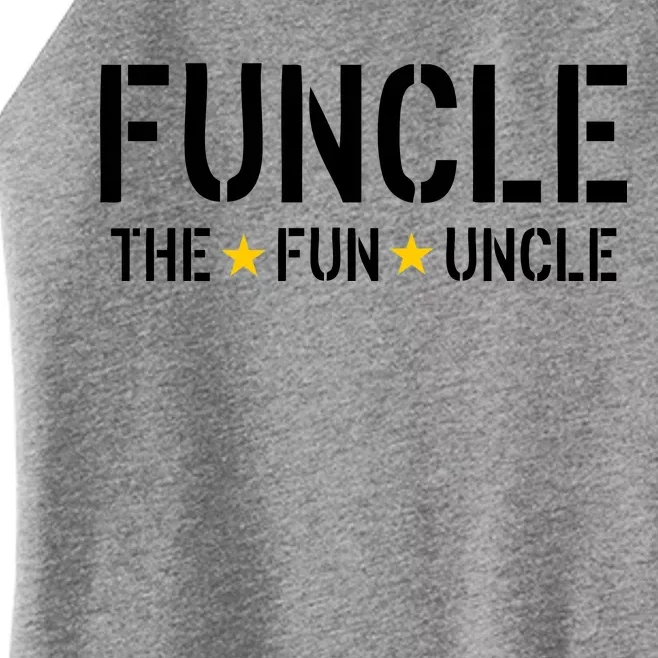 Funcle The Fun Uncle Army Stars Women’s Perfect Tri Rocker Tank