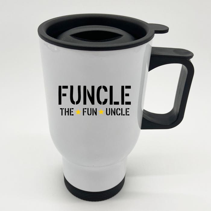 Funcle The Fun Uncle Army Stars Front & Back Stainless Steel Travel Mug