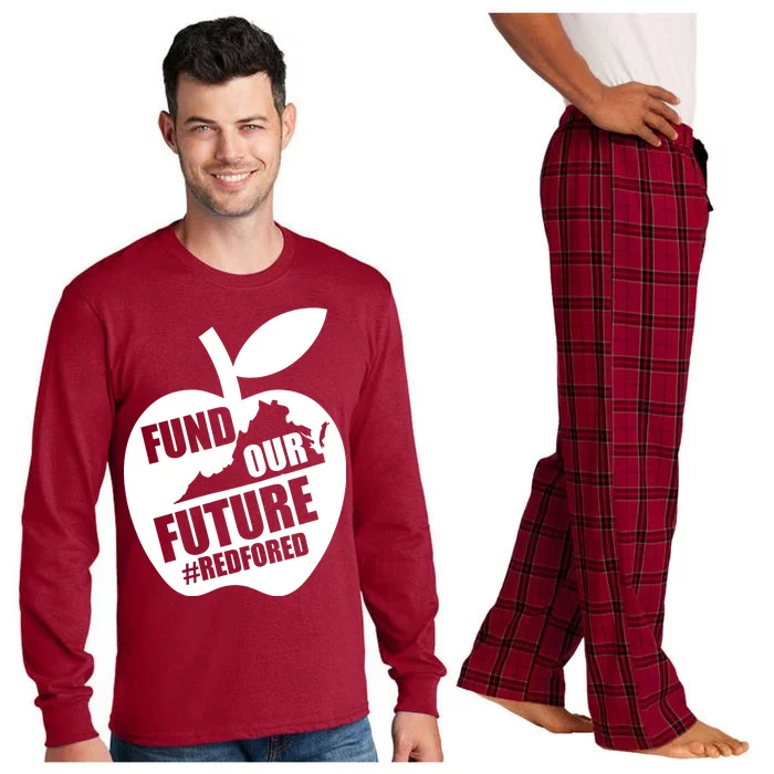 Fund Our Future Red for Ed Virginia Long Sleeve Pajama Set