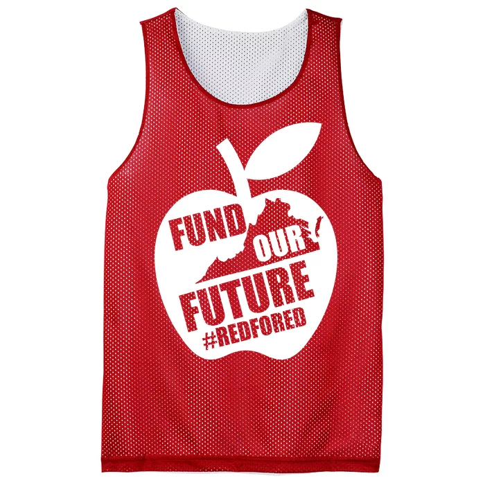 Fund Our Future Red for Ed Virginia Mesh Reversible Basketball Jersey Tank