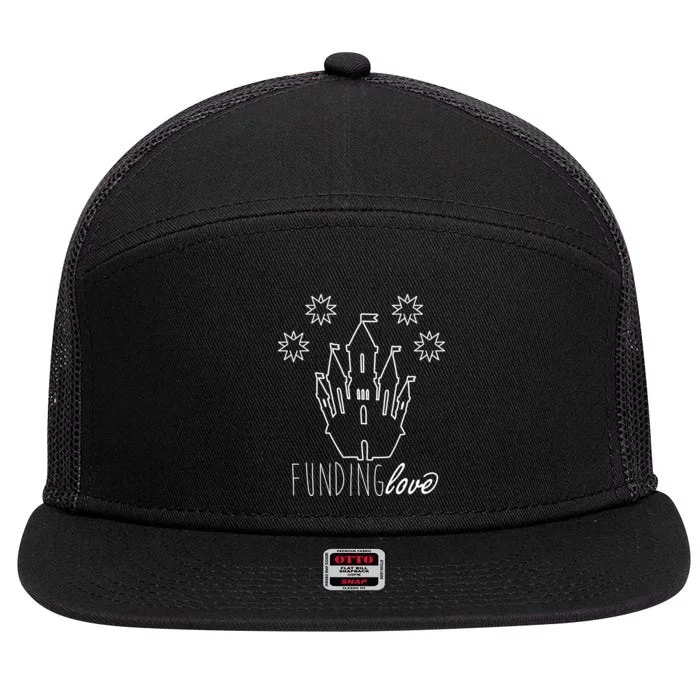 Funding Love 7 Panel Mesh Trucker Snapback Hat