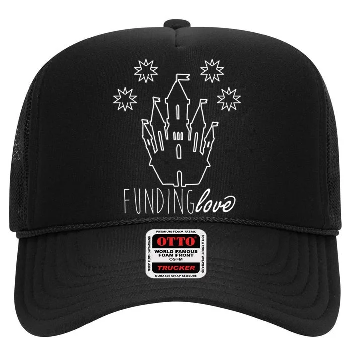 Funding Love High Crown Mesh Trucker Hat