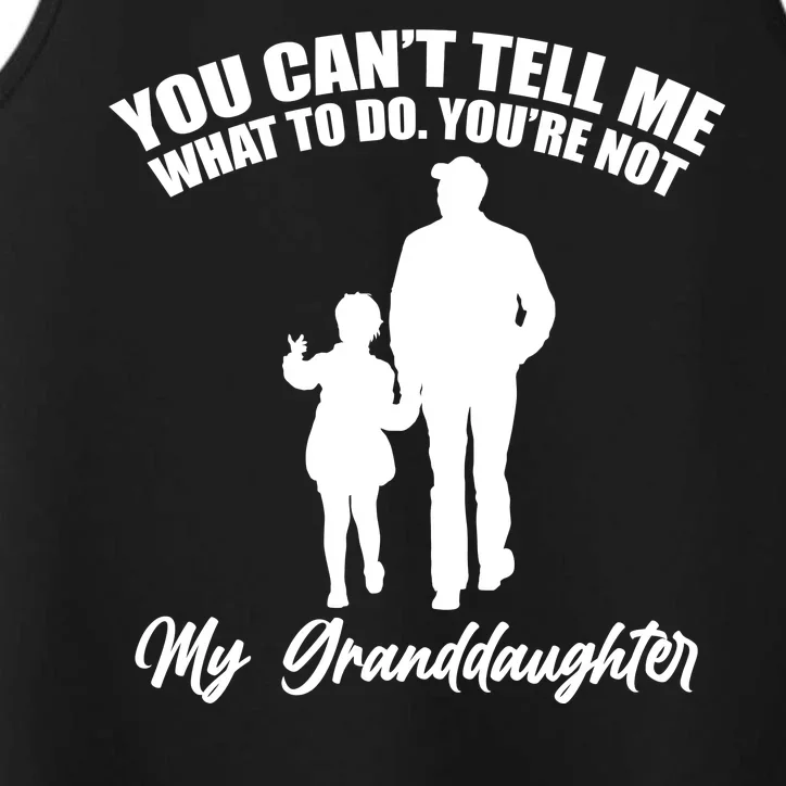 Funny & Cute Granddaughter And Grandfather Performance Tank