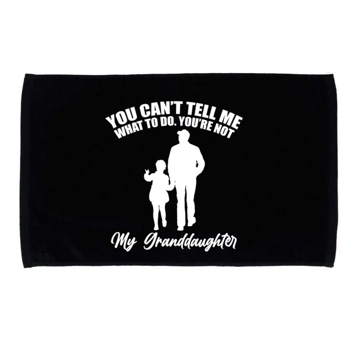 Funny & Cute Granddaughter And Grandfather Microfiber Hand Towel