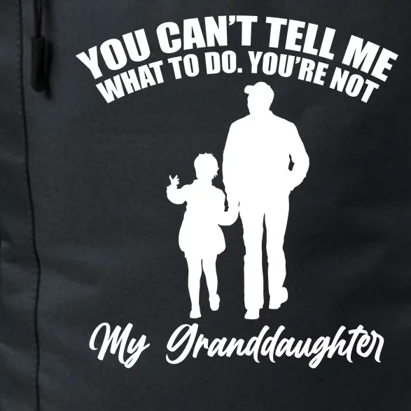 Funny & Cute Granddaughter And Grandfather Daily Commute Backpack