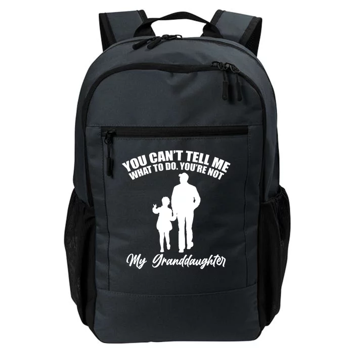 Funny & Cute Granddaughter And Grandfather Daily Commute Backpack