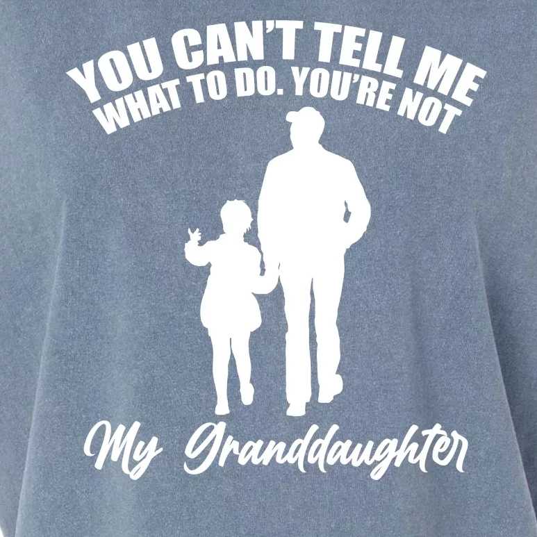 Funny & Cute Granddaughter And Grandfather Garment-Dyed Women's Muscle Tee