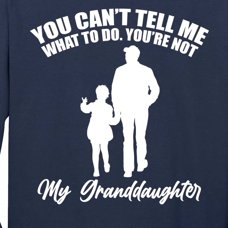 Funny & Cute Granddaughter And Grandfather Tall Long Sleeve T-Shirt