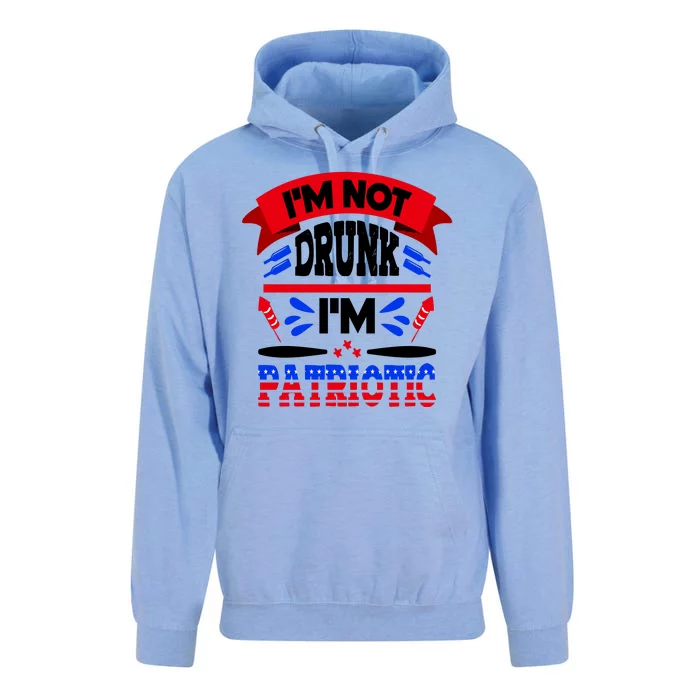 Funny 4th of July Not Drunk Patriotic Unisex Surf Hoodie