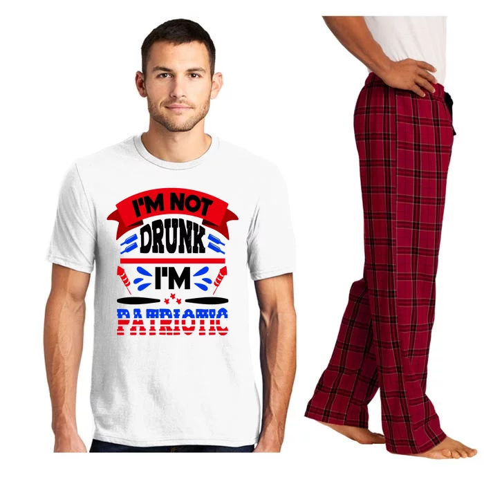 Funny 4th of July Not Drunk Patriotic Pajama Set