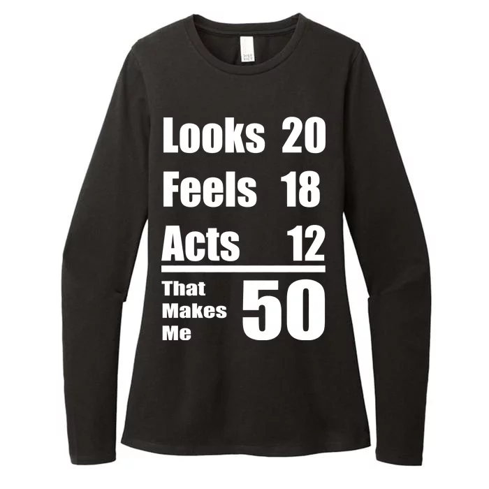 Funny 50th Birthday Fifty Years Womens CVC Long Sleeve Shirt